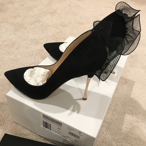 Nicholas Kirkwood ruffle suede pumps 7 37 - Picture 4 of 7
